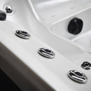Hydrosan Garten-Whirlpool-Badewanne Spa750 Weiß Perlgrau Gehäuse 200x200 cm