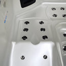 Hydrosan Garten-Whirlpool-Badewanne Spa750 Weiß Perlgrau Gehäuse 200x200 cm