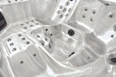 Hydrosan Garten-Whirlpool-Badewanne SPA750 Cappuccino Anthrazit Gehäuse 200x200 cm
