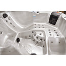 Hydrosan Garten-Whirlpool-Badewanne SPA750 Cappuccino Anthrazit Gehäuse 200x200 cm