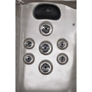 Hydrosan Garten-Whirlpool-Badewanne SPA750 Cappuccino Anthrazit Gehäuse 200x200 cm