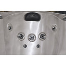 Hydrosan Garten-Whirlpool-Badewanne SPA750 Cappuccino Anthrazit Gehäuse 200x200 cm