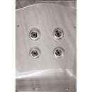 Hydrosan Garten-Whirlpool-Badewanne SPA750 Cappuccino Anthrazit Gehäuse 200x200 cm