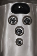 Hydrosan Garten-Whirlpool-Badewanne SPA750 Cappuccino Anthrazit Gehäuse 200x200 cm