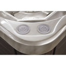 Hydrosan Garten-Whirlpool-Badewanne SPA750 Cappuccino Anthrazit Gehäuse 200x200 cm