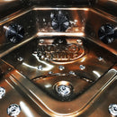 Hydrosan Garten-Whirlpool-Badewanne Spa750 Magma Gold Kaffeegehäuse 200x200 cm