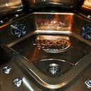 Hydrosan Garten-Whirlpool-Badewanne Spa750 Magma Gold Kaffeegehäuse 200x200 cm