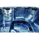 Hydrosan Garten-Whirlpool-Badewanne Spa750 Blue Wave Anthrazit Gehäuse 200x200 cm