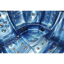 Hydrosan Garten-Whirlpool-Badewanne Spa750 Blue Wave Anthrazit Gehäuse 200x200 cm