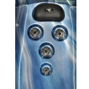 Hydrosan Garten-Whirlpool-Badewanne Spa750 Blue Wave Anthrazit Gehäuse 200x200 cm