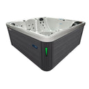 Hydrosan Garten-Whirlpool-Badewanne Spa750 Weiß Perlgrau Gehäuse 200x200 cm