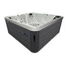 Hydrosan Garten-Whirlpool-Badewanne Spa750 Weiß Perlgrau Gehäuse 200x200 cm