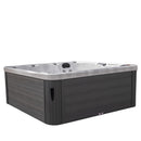Hydrosan Garten-Whirlpool-Badewanne Spa750 Weißmarmor Graues Gehäuse 200x200 cm)