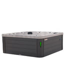 Hydrosan Garten-Whirlpool-Badewanne Spa750 Weißmarmor Graues Gehäuse 200x200 cm)