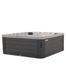 Hydrosan Garten-Whirlpool-Badewanne Spa750 Weißmarmor Graues Gehäuse 200x200 cm)