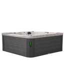Hydrosan Garten-Whirlpool-Badewanne Spa750 Weißmarmor Graues Gehäuse 200x200 cm)