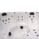 Hydrosan Garten-Whirlpool-Badewanne Spa750 Weißmarmor Graues Gehäuse 200x200 cm)