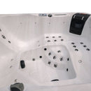 Hydrosan Garten-Whirlpool-Badewanne Spa750 Weißmarmor Graues Gehäuse 200x200 cm)