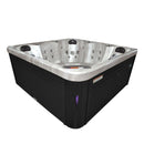 Hydrosan Garten-Whirlpool-Badewanne SPA750 Cappuccino Anthrazit Gehäuse 200x200 cm
