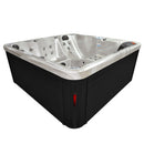 Hydrosan Garten-Whirlpool-Badewanne SPA750 Cappuccino Anthrazit Gehäuse 200x200 cm