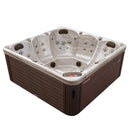 Hydrosan Garten-Whirlpool-Badewanne 750 Cappuccino Kaffeebezug 200x200 cm