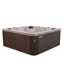 Hydrosan Garten-Whirlpool-Badewanne 750 Cappuccino Kaffeebezug 200x200 cm