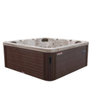 Hydrosan Garten-Whirlpool-Badewanne 750 Cappuccino Kaffeebezug 200x200 cm
