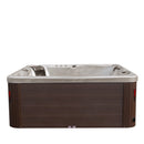Hydrosan Garten-Whirlpool-Badewanne 750 Cappuccino Kaffeebezug 200x200 cm