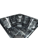 Hydrosan Garten-Whirlpool-Badewanne SPA750 Black Wave Anthrazit Gehäuse 200x200 cm