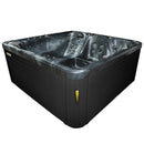 Hydrosan Garten-Whirlpool-Badewanne SPA750 Black Wave Anthrazit Gehäuse 200x200 cm