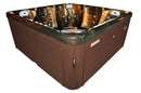 Hydrosan Garten-Whirlpool-Badewanne Spa750 Magma Gold Kaffeegehäuse 200x200 cm