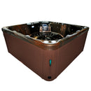 Hydrosan Garten-Whirlpool-Badewanne Spa750 Magma Gold Kaffeegehäuse 200x200 cm