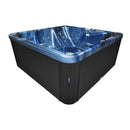 Hydrosan Garten-Whirlpool-Badewanne Spa750 Blue Wave Anthrazit Gehäuse 200x200 cm