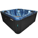 Hydrosan Garten-Whirlpool-Badewanne Spa750 Blue Wave Anthrazit Gehäuse 200x200 cm