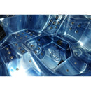 Hydrosan Garten-Whirlpool-Badewanne Spa750 Blue Wave Kaffeegehäuse 200x200 cm