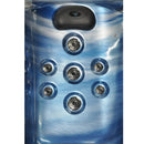 Hydrosan Garten-Whirlpool-Badewanne Spa750 Blue Wave Kaffeegehäuse 200x200 cm