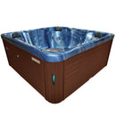 Hydrosan Garten-Whirlpool-Badewanne Spa750 Blue Wave Kaffeegehäuse 200x200 cm