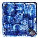 Hydrosan Garten-Whirlpool-Badewanne Spa750 Blue Wave Kaffeegehäuse 200x200 cm