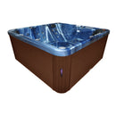 Hydrosan Garten-Whirlpool-Badewanne Spa750 Blue Wave Kaffeegehäuse 200x200 cm