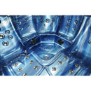Hydrosan Garten-Whirlpool-Badewanne Spa750 Blue Wave Kaffeegehäuse 200x200 cm
