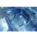 Hydrosan Garten-Whirlpool-Badewanne Spa750 Blue Wave Kaffeegehäuse 200x200 cm