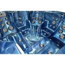 Hydrosan Garten-Whirlpool-Badewanne Spa751 Blaue Welle Graues Gehäuse 210x210 cm