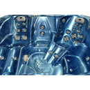 Hydrosan Garten-Whirlpool-Badewanne Spa751 Blaue Welle Graues Gehäuse 210x210 cm