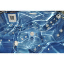 Hydrosan Garten-Whirlpool-Badewanne Spa751 Blaue Welle Graues Gehäuse 210x210 cm