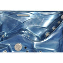 Hydrosan Garten-Whirlpool-Badewanne Spa751 Blaue Welle Graues Gehäuse 210x210 cm