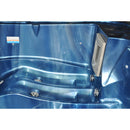 Hydrosan Garten-Whirlpool-Badewanne Spa751 Blaue Welle Graues Gehäuse 210x210 cm