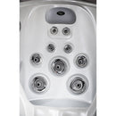 Hydrosan Garten-Whirlpool-Badewanne SPA751, Gehäuse in Weiß-Perlmutt-Anthrazit, 210 x 210 cm