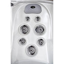 Hydrosan Garten-Whirlpool-Badewanne SPA751, Gehäuse in Weiß-Perlmutt-Anthrazit, 210 x 210 cm