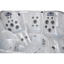 Hydrosan Garten-Whirlpool-Badewanne SPA751, Gehäuse in Weiß-Perlmutt-Anthrazit, 210 x 210 cm