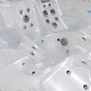 Hydrosan Garten-Whirlpool-Badewanne SPA751, Gehäuse in Weiß-Perlmutt-Anthrazit, 210 x 210 cm